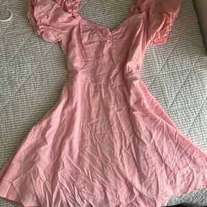 Altar'd State Pink Textured Dress